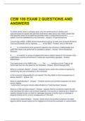 CEM 100 EXAM 2 QUESTIONS AND ANSWERS 