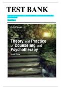 Test Bank for Theory and Practice of Counseling and Psychotherapy 11th Edition by Gerald Corey &vert; ISBN-13&colon; &lrm;978-0357764428 &vert; Verified Exam Questions & Answers &vert; Latest 2025&sol;2026 Edition