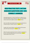 HESI PRACTICE TEST 2 ACTUAL 2025&sol;2026 QUESTIONS AND 100&percnt; CORRECT ANSWERS