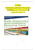 Test Bank for Safe Maternity & Pediatric Nursing Care 3rd Edition by Linnard palmer&comma; Haile Coats &vert; All Chapters 1- 38 covered with Verified Question & Answers &vert; New Edition 2025