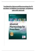 Advanced Pharmacology for Prescribers &ndash; Test Bank &lpar;1st Edition&comma; Luu & Kayingo&rpar; &ndash; Complete Exam Preparation with Rationales