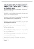 ADVANCED&lowbar;HEALTH&lowbar;ASSESSMENT&lowbar;EXAM&lowbar;1&lowbar;QUESTIONS&lowbar;WITH&lowbar;CORRECT&lowbar;ANSWERS