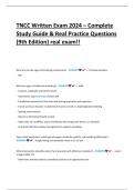 TNCC Written Exam 2024 &ndash; Complete Study Guide & Real Practice Questions &lpar;9th Edition&rpar;