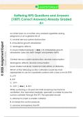 Kettering NPS Questions and Answers  &lpar;100&percnt; Correct Answers&rpar; Already Graded  A&plus; 