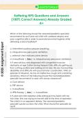 Kettering NPS Questions and Answers  &lpar;100&percnt; Correct Answers&rpar; Already Graded  A&plus; 