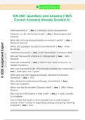 KIN 2501 Questions and Answers &lpar;100&percnt;  Correct Answers&rpar; Already Graded A&plus;