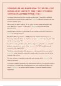 VERMONT LIFE AND HEALTH FINAL TEST EXAM LATEST 2025&sol;2026 STUDY QUESTIONS WITH CORRECT VERIFIED ANSWERS GUARANTEED PASS &vert; RATED A&plus;