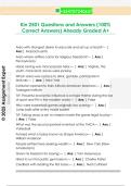 Kin 2501 Questions and Answers &lpar;100&percnt;  Correct Answers&rpar; Already Graded A&plus; 