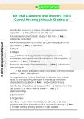 Kin 2501 Questions and Answers &lpar;100&percnt;  Correct Answers&rpar; Already Graded A&plus;