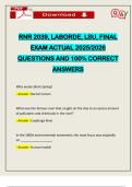 RNR 2039&comma; LABORDE&comma; LSU&comma; FINAL EXAM ACTUAL 2025&sol;2026 QUESTIONS AND 100&percnt; CORRECT ANSWERS