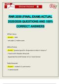 PACKAGE DEAL&colon;&colon;&colon; RNR 2039 EXAMS WITH FINALS ACTUAL 2025&sol;2026 &vert; Q&A 100&percnt; PASS