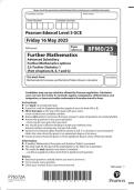 2025 Pearson Edexcel Level 3 GCE 8FM0&sol;23 Further Mathematics  Advanced Subsidiary Further Mathematics options 23&colon; Further Statistics  1 &lpar;Part of options B&comma; E&comma; F and G&rpar;  2025 Pearson Edexcel Level 3 GCE 8FM0&sol;23 Further Mathematics  Advanced Subsidiary Furt