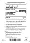 2025 Pearson Edexcel Level 3 GCE 8FM0&sol;24 Further Mathematics  Advanced Subsidiary Further Mathematics options 24&colon; Further Statistics  2 &lpar;Part of option G only&rpar;  2025 Pearson Edexcel Level 3 GCE 8FM0&sol;24 Further Mathematics  Advanced Subsidiary Further Math