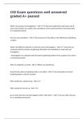 CID Exam questions well answered graded A&plus; passed