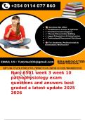 Nurs 6501 week 3 week 10 pathophysiology exam questions and answers best graded a latest update 2025 2026&period;docx