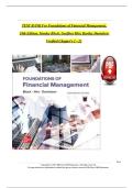 TEST BANK For Foundations of Financial Management&comma; 18th Edition by Stanley Block&comma; Geoffrey Hirt&comma; Bartley Danielsen&vert; Verified Chapter's 1 - 21 &vert; Complete Newest Version