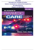Paramedic Care&colon; Principles & Practice &ndash; Complete Test Bank &lpar;All Chapters&comma; Latest Edition&rpar;