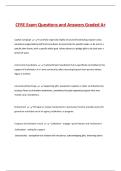 CFRE Exam Questions and Answers Graded A&plus; 