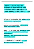 NS 2881 EXAM PREP EXAM WITH CORRECT ACTUAL QUESTIONS AND CORRECTLY WELL DEFINED ANSWERS LATEST ALREADY GRADED A&plus; 2025 &ndash; 2026