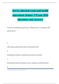 Jarvis&colon; physical exam and health assessment chapter 9 Exam 2026 Questions and Answers