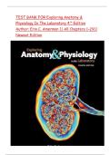 TEST BANK FOR Exploring Anatomy & Physiology In The Laboratory 4th Edition Author&colon; Erin C&period; Amerman &vert;&vert; All Chapters 1-29&vert;&vert; Newest Edition