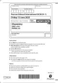 Pearson Edexcel International GCSE &lpar;9&ndash;1&rpar; Chemistry UNIT&colon; 4CH1 PAPER&colon; 2CR &lpar; 4CH1&sol;2CR&rpar; June 2025 &plus; Mark scheme 