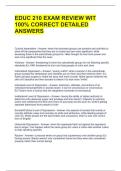 EDUC 210 EXAM REVIEW WIT 100&percnt; CORRECT DETAILED ANSWERS 