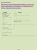 Portage Learning Pathophysiology &lpar;NURS 231 &sol; BIOD 331&rpar; Complete Exam Bundle&colon; Modules 1-10 & Final Exam Questions and Answers &vert; A&plus; Graded