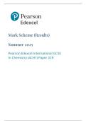 Pearson Edexcel International GCSE In Chemistry &lpar;4CH1&rpar; Paper 2CR Mark Scheme &lpar;Results&rpar; Summer 2025