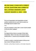 NR 658 EXAM 2 EXAM WITH CORRECT ACTUAL QUESTIONS AND CORRECTLY WELL DEFINED ANSWERS LATEST ALREADY GRADED A&plus; 2025 &ndash; 2026