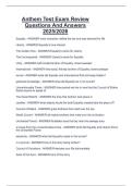 Anthem Test Exam Review  Questions And Answers  2025&sol;2026 