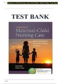Test Bank for Maternal-Child Nursing Care with the Women's Health Companion: Optimizing Outcomes for Mothers, Children, and Families (2nd Edition) by Susan Ward – Complete Exam Questions and Answers