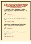 CNT WRITTEN EXAM VERSION 3 NEWEST 2025&sol;2026  COMPLETE QUESTIONS AND CORRECT ANSWERS  &lpar;VERIFIED ANSWERS&rpar; &vert;ALREADY GRADED  A&plus;&vert;&vert;NEWEST VERSION&excl;&excl;&excl;