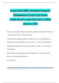 Exam Prep 2026&colon; Montana Property Management Exam Prep Exam comprehensive questions and verified answers 2026