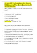 Esri ArcGIS Pro Foundation Certification 2101 Learning Plan Exam Questions with Verified Answers&period;docx