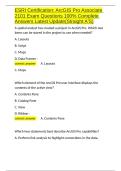 ESRI Certification ArcGIS Pro Associate 2101 Exam Questions 100- Complete Answers Latest Update&lpar;Straight A-S&rpar;&period;docx