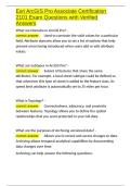 Esri ArcGIS Pro Associate Certification 2101 Exam Questions with Verified Answers&period;docx