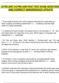 LETRS UNIT 5-8 PRE AND POST TEST EXAM&vert; QUESTIONS  AND CORRECT ANSWERS&Tab;2025 UPDATE