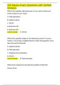 GIS Basics Exam Questions with Verified Answers&period;docx