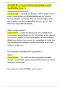 ArcGIS Pro Basics Exam Questions with Verified Answers&period;docx