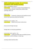 ESRI Certification Guide Ch 1-4 Exam Questions with Verified Answers&period;docx