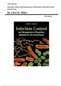 Infection Control and Management of Hazardous Materials for the Dental Team &ndash; 5th Edition by Chris H&period; Miller &vert; Complete Test Bank &lpar;All Chapters&rpar;