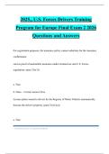 2025&comma;&comma; U&period;S&period; Forces Drivers Training Program for Europe Final Exam 2 2026 Questions and Answers