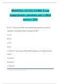 ROOFING STUDY GUIDE Exam comprehensive questions and verified answers 2026