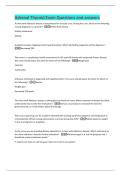 Adrenal Thyroid Exam Questions and answers 