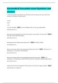 Aeromedical Evacuation exam Questions and  answers 