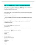 Aeromedical exam Questions and answers 