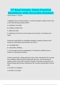 CT Real Estate&colon; State Practice Questions with Accurate Answers