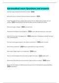 Aeromedical exam Questions and answers 