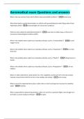 Aeromedical exam Questions and answers 